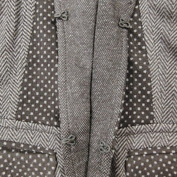 Coldwater Creek Herringbone Knit Vest M 10-12 Sleeveless Career Casual Gray - Picture 7 of 16